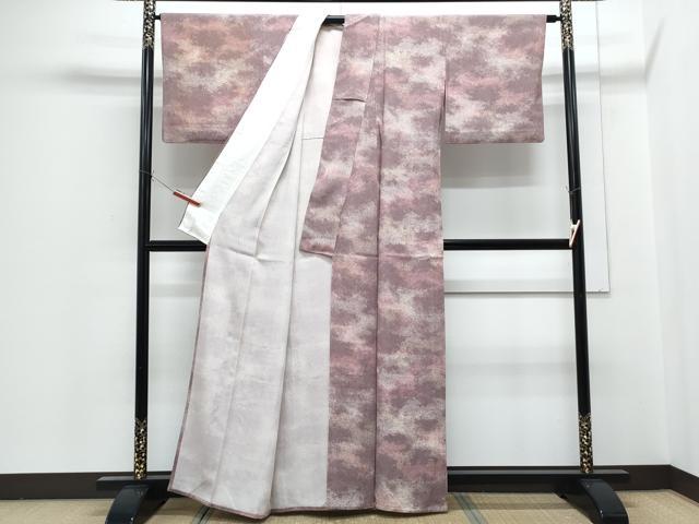 平和屋着物▽伝統工芸士 廣瀬雄望 小紋 単衣 鮫小紋柄 霞文 正絹 逸品 CABG2440th