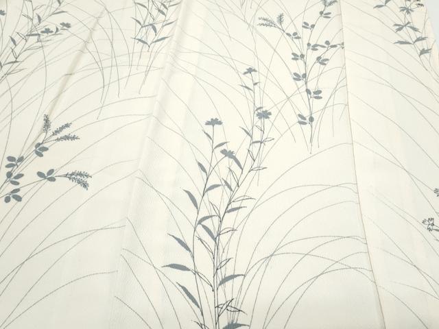 平和屋着物▽訪問着 単衣 草花文 正絹 逸品 CABG2447th
