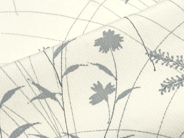 平和屋着物▽訪問着 単衣 草花文 正絹 逸品 CABG2447th