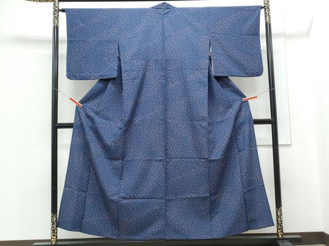 平和屋着物▽小紋 単衣 小花文 洗える着物 CABG2467th