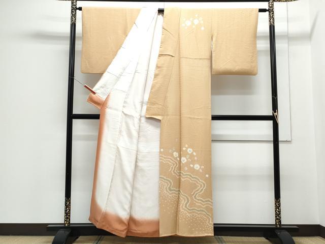 平和屋着物■訪問着 絞り 道長花文 金彩 正絹 逸品 CABG2481th
