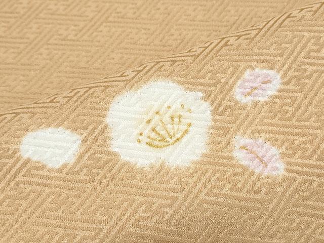 平和屋着物■訪問着 絞り 道長花文 金彩 正絹 逸品 CABG2481th