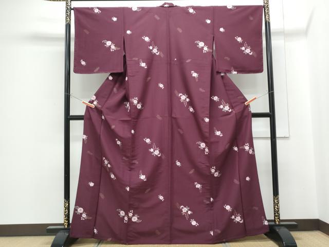 平和屋着物▽小紋 単衣 辻が花 金彩 洗える着物 CABG2492th