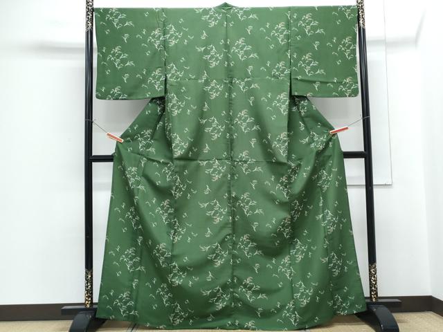 平和屋着物▽小紋 単衣 稲穂 洗える着物 CABG2521th