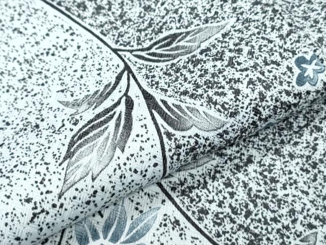 平和屋着物▽小紋 単衣 草花文 洗える着物 CABG2526th