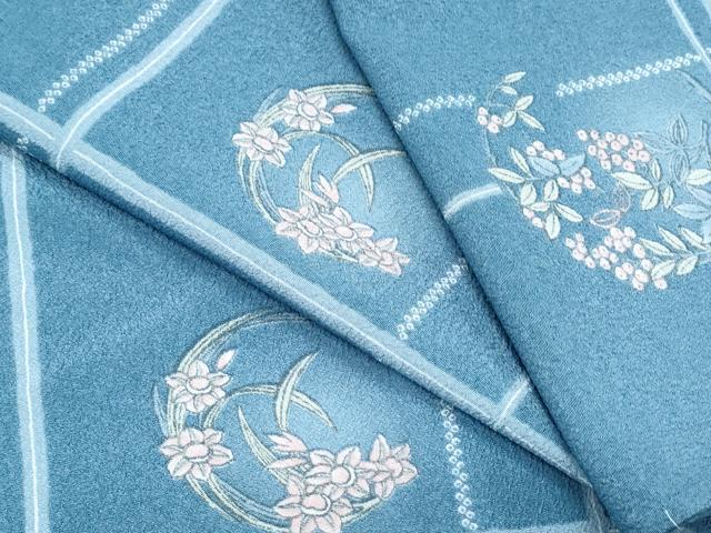 平和屋着物▽小紋 単衣 花間道 洗える着物 CABG2527th