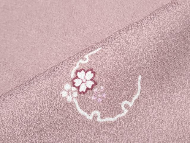 平和屋着物▽小紋 単衣 雪輪花文 洗える着物 CABG2530th