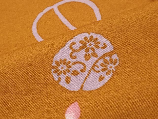 平和屋着物▽小紋 単衣 吉祥文 洗える着物 CABG2537th