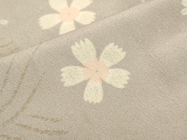 平和屋着物▽小紋 単衣 草花文 洗える着物 CABG2538th