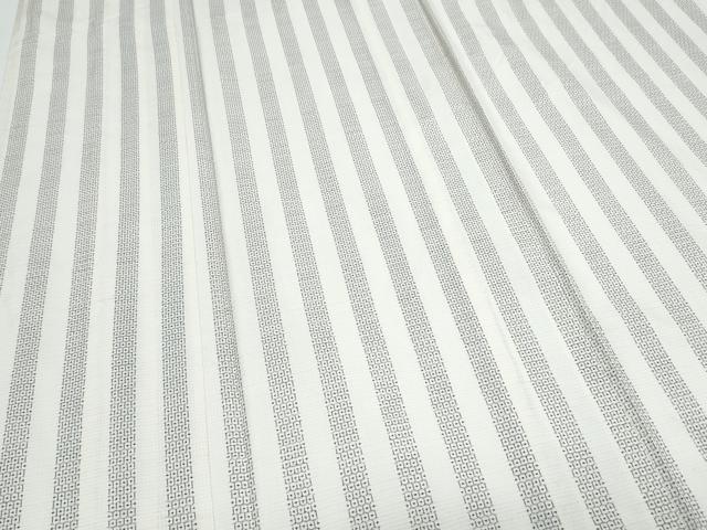 平和屋着物▽本場大島紬 単衣 白大島 100亀甲 亀甲間道 証紙付き 正絹 逸品 CABG2540th