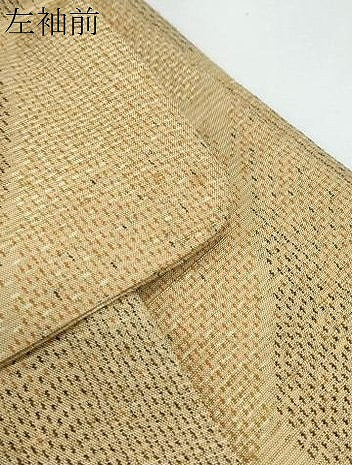 平和屋着物▽上質な紬 単衣 吉祥文 正絹 逸品 CABG2553th