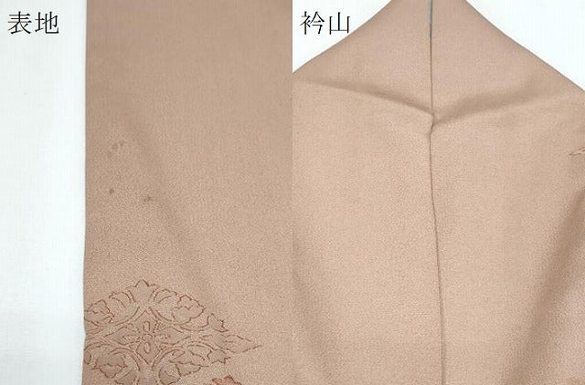平和屋着物▼上質な小紋 地紋起こし 菱花文 正絹 逸品 CABG2563th