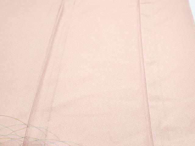 平和屋着物▽訪問着 単衣 刺繍 草花文 暈し染め 金銀彩 正絹 逸品 CABG2565th