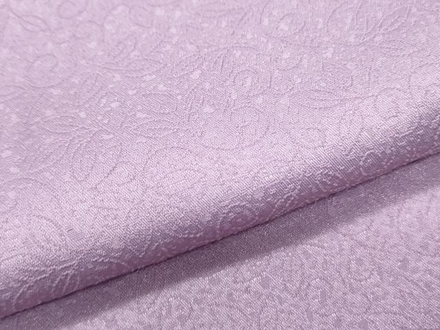平和屋着物▽色無地 単衣 唐草地紋 紅藤色 洗える着物 CABG2572th