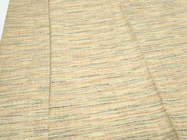 平和屋着物▽上質な紬 単衣 霞文 正絹 逸品 CABG2593th