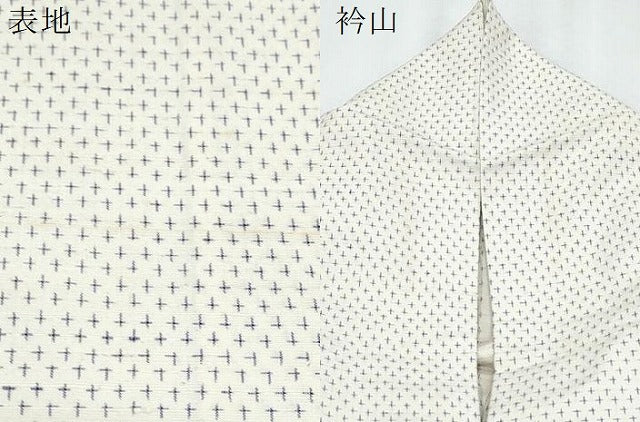平和屋着物▽上質な紬 単衣 蚊絣 正絹 逸品 CABG2603th