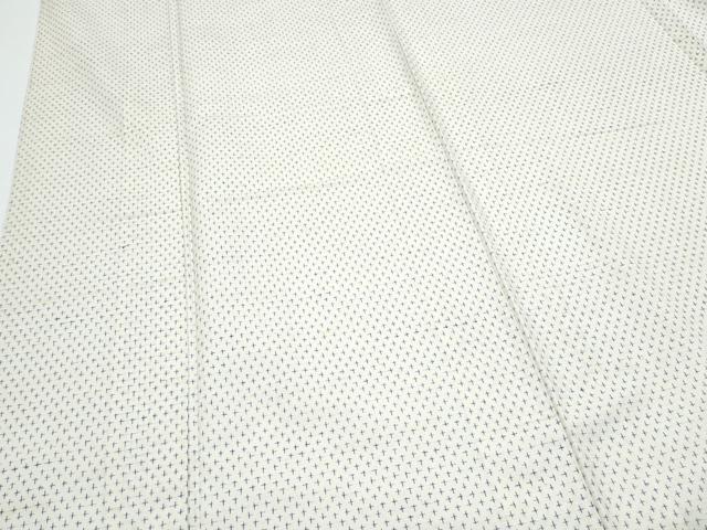 平和屋着物▽上質な紬 単衣 蚊絣 正絹 逸品 CABG2603th