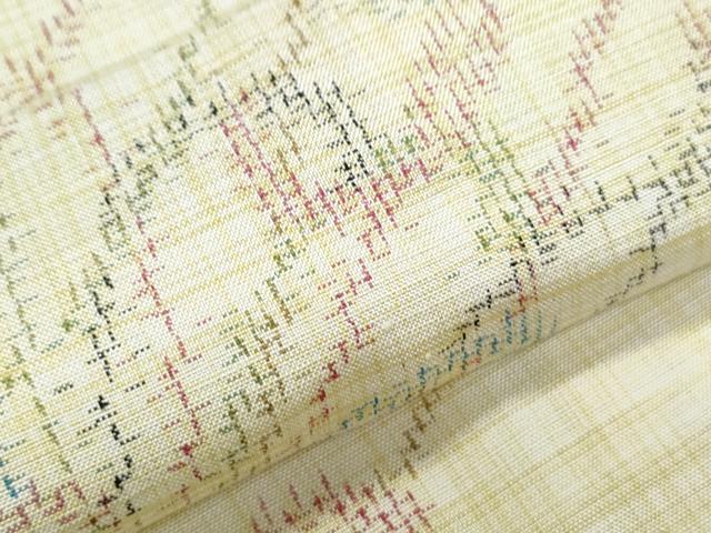 平和屋着物▽上質な紬 単衣 乱菊 正絹 逸品 CABG2606th