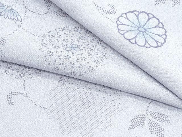 平和屋着物▽小紋 単衣 花唐草文 洗える着物 CABG2611th