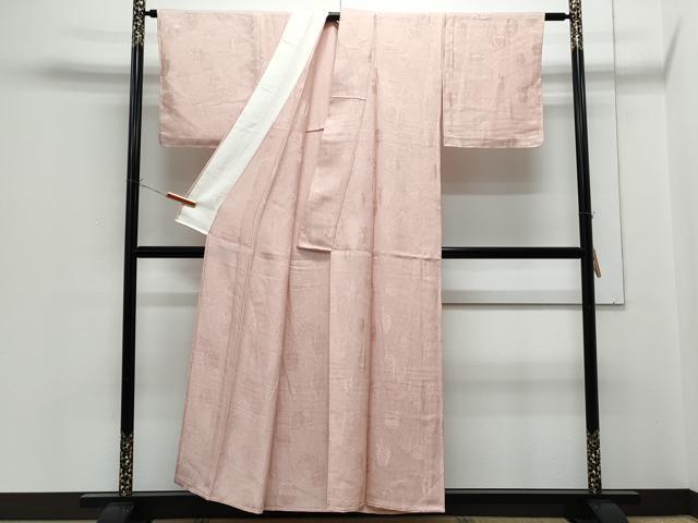 平和屋着物▽上質な小紋 単衣 陶器地紋 暈し染め 正絹 逸品 CABG2618th