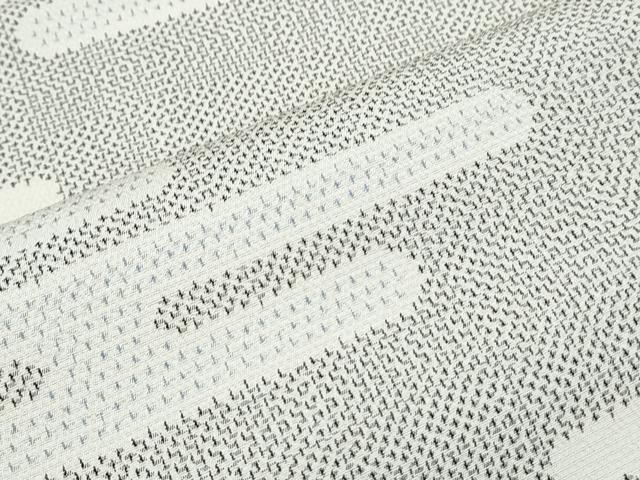 平和屋着物▽本塩沢 単衣 エ霞文 正絹 逸品 CABG2622th