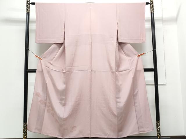 平和屋着物▽豪華 単衣 地紋起こし 草葉文 正絹 逸品 CABG2624th