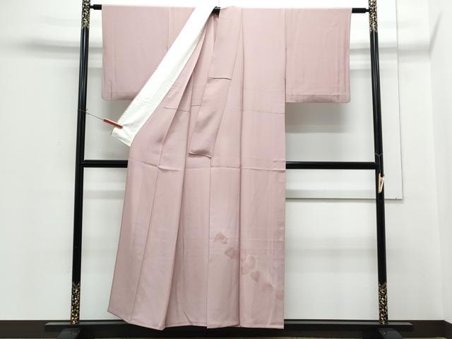 平和屋着物▽豪華 単衣 地紋起こし 草葉文 正絹 逸品 CABG2624th