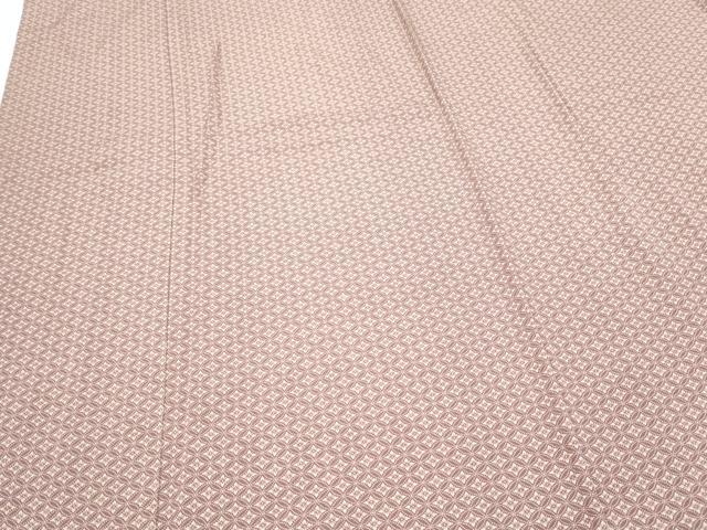 平和屋着物▽上質な小紋 単衣 七宝花文 正絹 逸品 CABG2625th