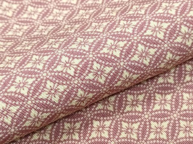平和屋着物▽上質な小紋 単衣 七宝花文 正絹 逸品 CABG2625th