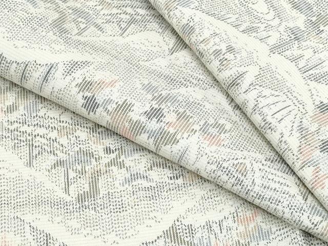 平和屋着物▽上質な紬 単衣 風景文 正絹 逸品 CABG2628th