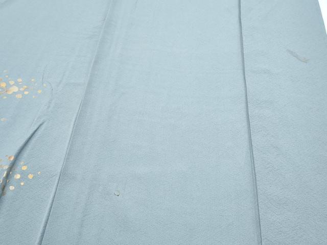平和屋着物▽訪問着 単衣 駒刺繍 枝花文 金彩 正絹 逸品 CABG2631th
