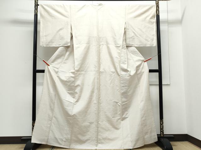 平和屋着物▽上質な紬 単衣 蚊絣 正絹 逸品 CABG2643th