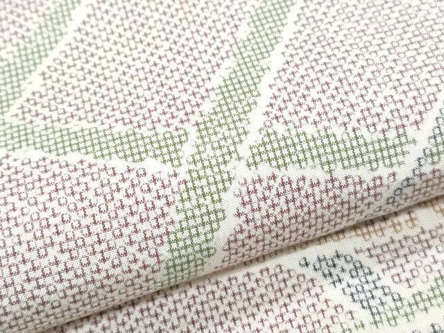 平和屋着物▽上質な紬 単衣 芝草文 正絹 逸品 CABG2646th