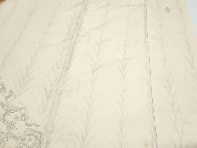 平和屋着物▽訪問着 単衣 作家物 紬地 手描き 辻が花 正絹 逸品 CABG2657th