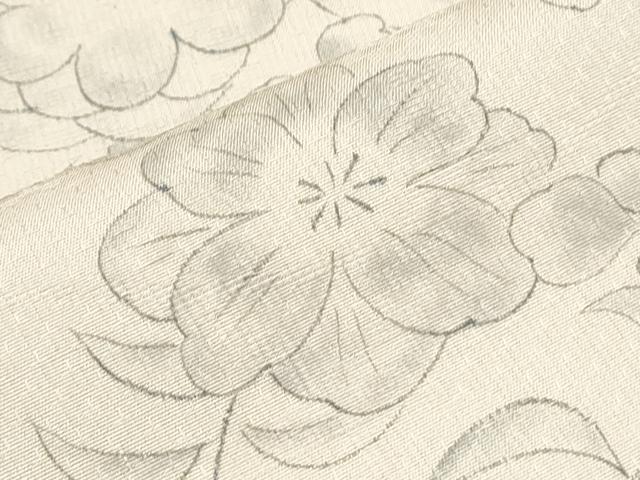 平和屋着物▽訪問着 単衣 作家物 紬地 手描き 辻が花 正絹 逸品 CABG2657th