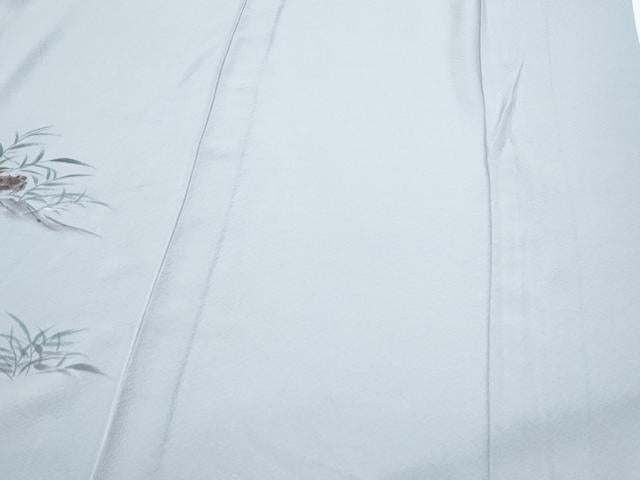 平和屋着物▽訪問着 単衣 手描き カニ 正絹 逸品 CABG2658th