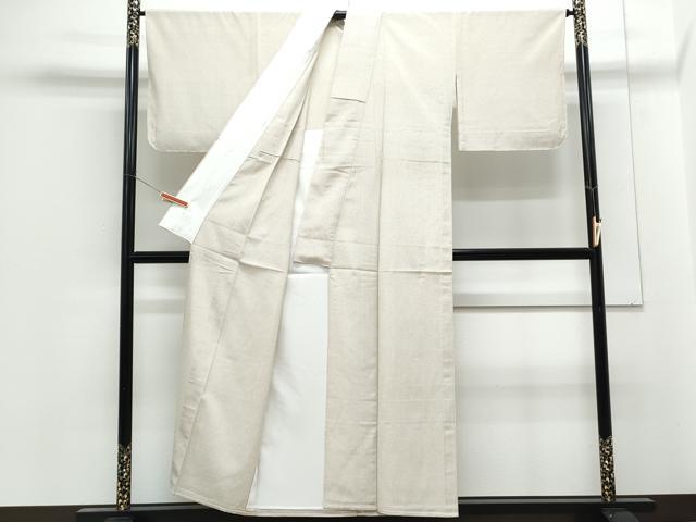 平和屋着物▽本塩沢 単衣 蚊絣 正絹 逸品 CABG2679th