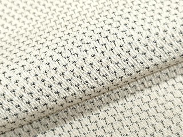 平和屋着物▽本塩沢 単衣 蚊絣 正絹 逸品 CABG2679th