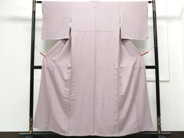 平和屋着物▽上質な色無地 単衣 紅藤色 正絹 逸品 CABG2686th