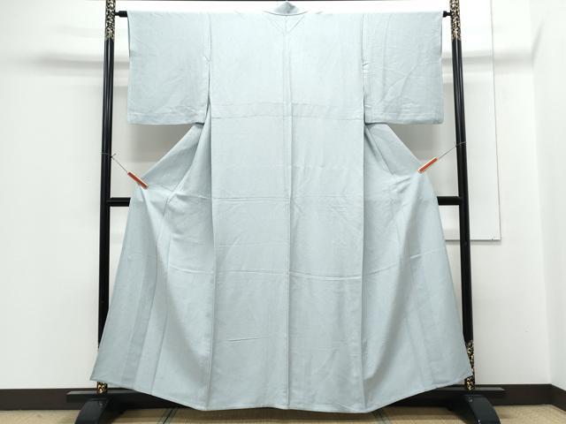 平和屋着物▽上質な色無地 単衣 秘色色 正絹 逸品 CABG2696th
