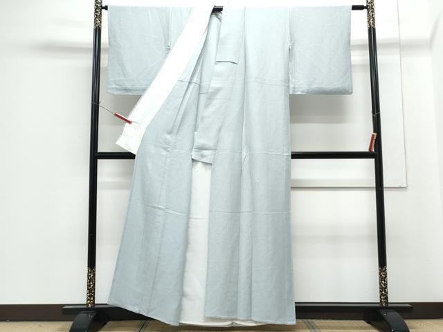 平和屋着物▽上質な色無地 単衣 秘色色 正絹 逸品 CABG2696th