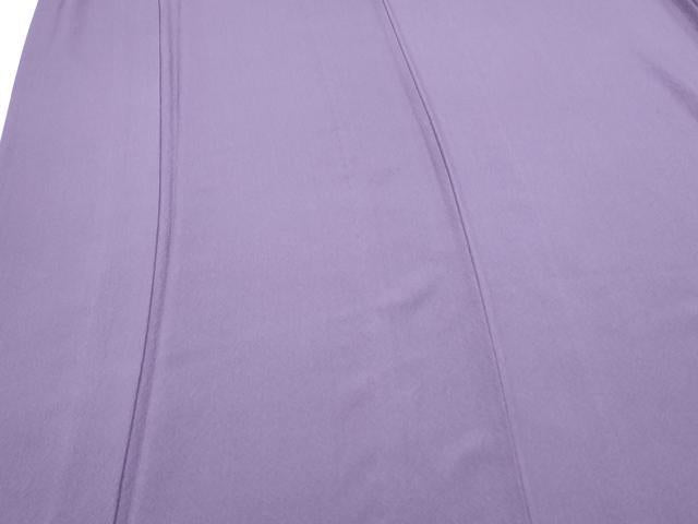 平和屋着物▽上質な色無地 単衣 竜胆色 正絹 逸品 CABG2697th