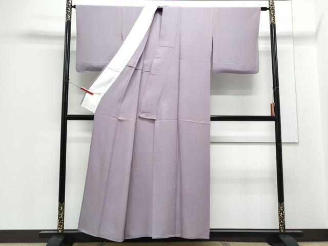 平和屋着物▽上質な色無地 単衣 半色 正絹 逸品 CABG2700th
