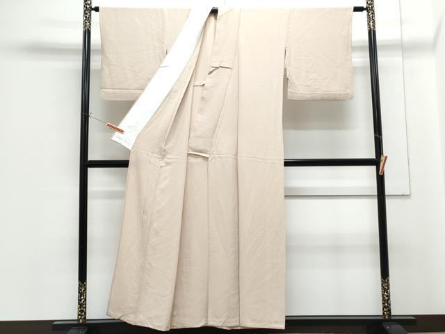 平和屋着物▽上質な色無地 単衣 洗柿色 反端付き 正絹 逸品 CABG2705th