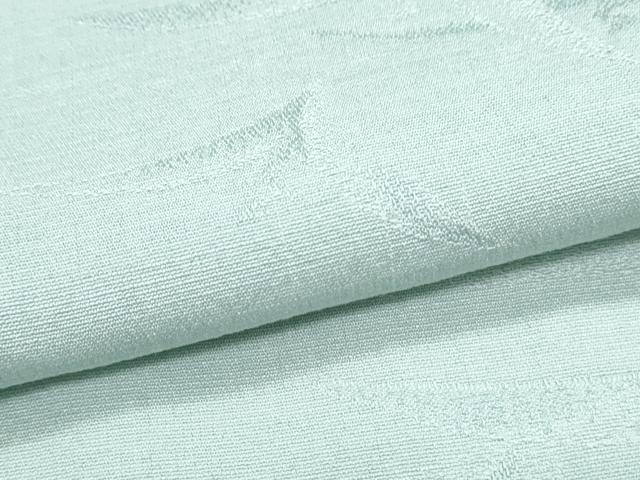 平和屋着物▽上質な色無地 単衣 飛鳥地紋 白藍色 正絹 逸品 CABG2709th
