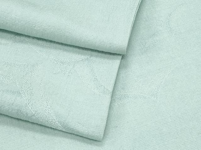 平和屋着物▽上質な色無地 単衣 飛鳥地紋 白藍色 正絹 逸品 CABG2709th