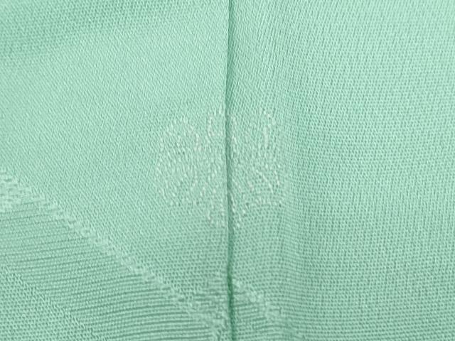 平和屋着物■上質な色無地 亀甲重ね地紋 青磁鼠色 正絹 逸品 CABG2728th