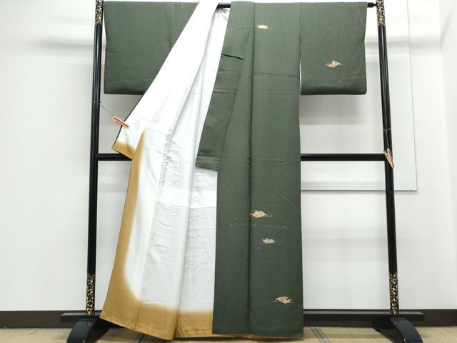 平和屋着物■訪問着 総刺繍 花筏文 正絹 逸品 CABG2756th