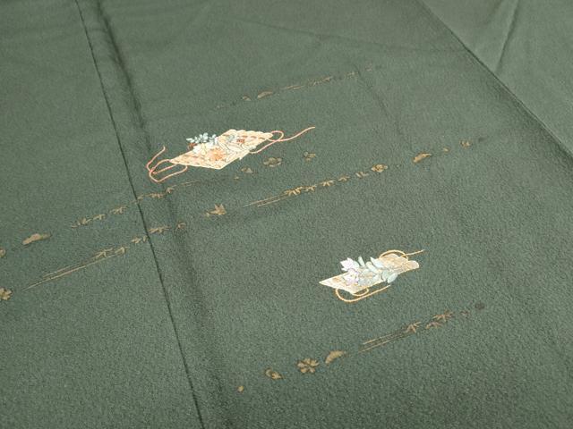 平和屋着物■訪問着 総刺繍 花筏文 正絹 逸品 CABG2756th