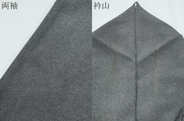 平和屋着物●訪問着 江戸小紋 作家物 鮫小紋柄 霞文 暈し染め 正絹 逸品 CABG2790th